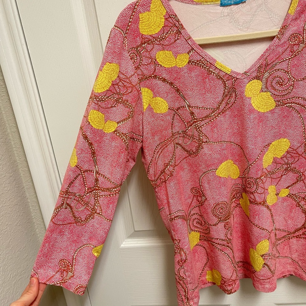 J. Mclaughlin Scroll Pattern Top - image 5